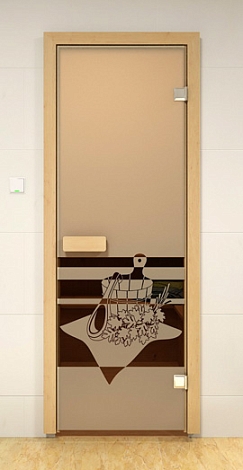 Дверь для сауны ALDO, 7х19, Банный вечер