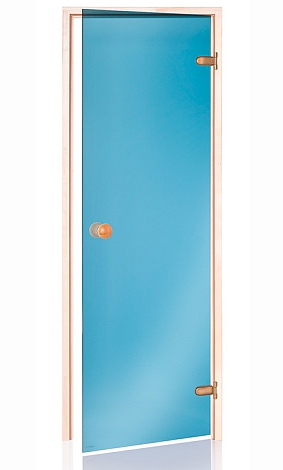 Дверь для сауны Andres 6x19, стекло синее