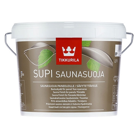 Пропитка для бани и сауны Supi Saunasuoja 2.7 л