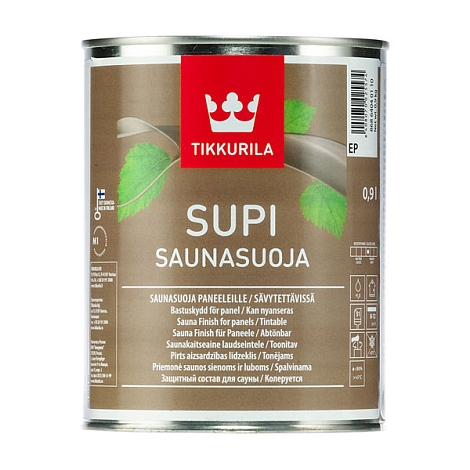 Пропитка для бани и сауны Supi Saunasuoja 0.9 л