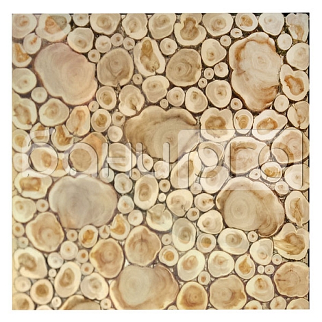 Панно из можжевельника для бани, 50x50 см