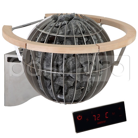 HARVIA Globe GL110 с кронштейном и ограждением